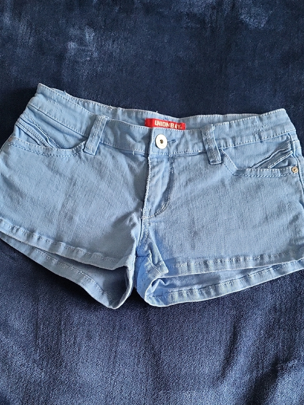 UNIONBAY Baby Blue Denim Shorts 5